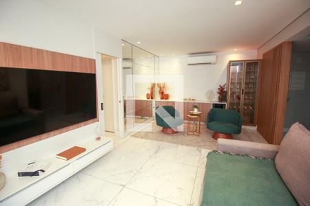 Sala de apartamento para alugar com 3 quartos, 113m² em Vila Assunção, Santo André