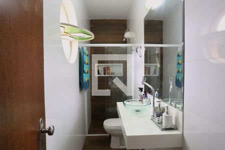 Banheiro da Suíte de apartamento à venda com 3 quartos, 90m² em Santa Ines, Belo Horizonte