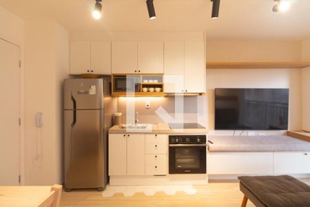 Cozinha de apartamento para alugar com 1 quarto, 32m² em Vila Mariana, São Paulo