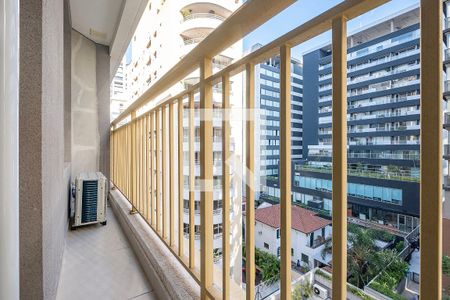 Studio - Varanda de kitnet/studio para alugar com 1 quarto, 25m² em Jardim Paulista, São Paulo