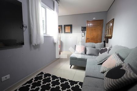 Sala de apartamento à venda com 2 quartos, 87m² em Parque Erasmo Assunção, Santo André