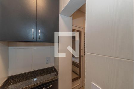 Cozinha de kitnet/studio para alugar com 1 quarto, 9m² em Brooklin, São Paulo