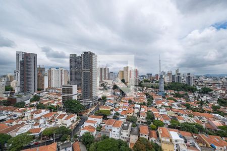 Sala/Cozinha - Vista de apartamento à venda com 1 quarto, 51m² em Vila Anglo Brasileira, São Paulo