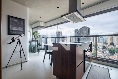 Sala/Cozinha de apartamento à venda com 1 quarto, 51m² em Vila Anglo Brasileira, São Paulo