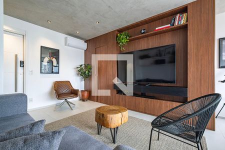 Sala/Cozinha de apartamento à venda com 1 quarto, 51m² em Vila Anglo Brasileira, São Paulo