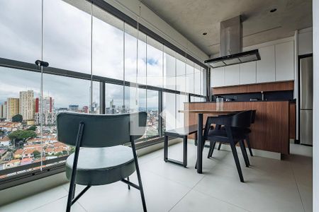Sala/Cozinha de apartamento à venda com 1 quarto, 51m² em Vila Anglo Brasileira, São Paulo