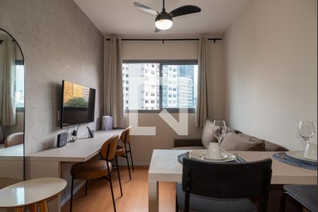 Sala de apartamento à venda com 1 quarto, 24m² em Bela Vista, São Paulo