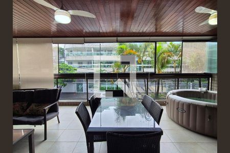 Varanda  de apartamento à venda com 3 quartos, 184m² em Recreio dos Bandeirantes, Rio de Janeiro