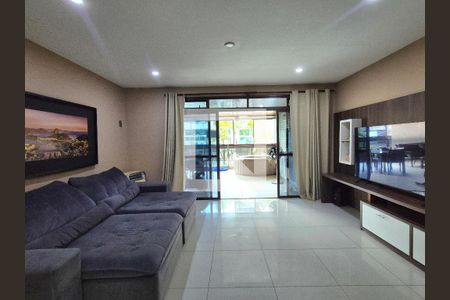 Sala  de apartamento à venda com 3 quartos, 184m² em Recreio dos Bandeirantes, Rio de Janeiro