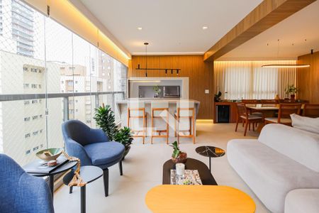 Varanda gourmet de apartamento à venda com 3 quartos, 141m² em Brooklin, São Paulo