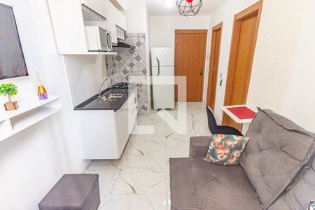 Sala/Cozinha de apartamento para alugar com 1 quarto, 25m² em Belenzinho, São Paulo