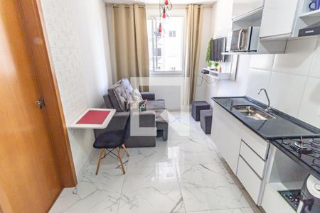 Sala/Cozinha de apartamento para alugar com 1 quarto, 25m² em Belenzinho, São Paulo