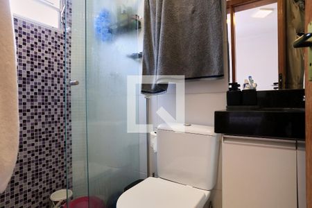 Banheiro da Suíte de apartamento à venda com 4 quartos, 160m² em Fernão Dias, Belo Horizonte