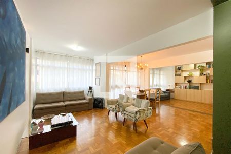 Sala de apartamento à venda com 3 quartos, 200m² em Funcionários, Belo Horizonte