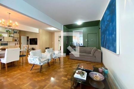 Sala de apartamento à venda com 3 quartos, 200m² em Funcionários, Belo Horizonte