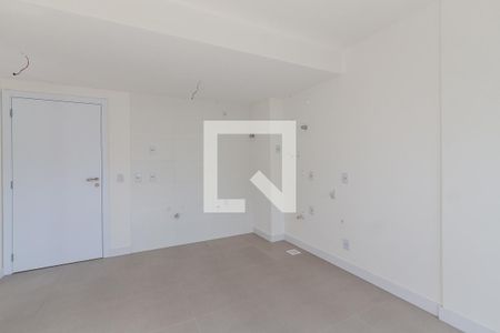 Sala/Cozinha de apartamento à venda com 1 quarto, 34m² em Farroupilha, Porto Alegre