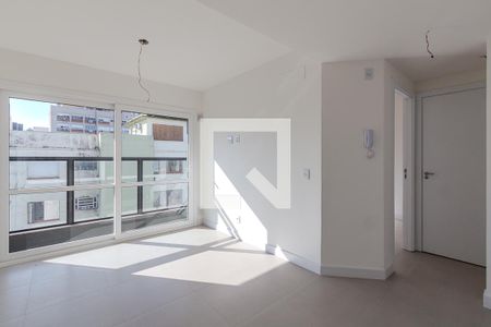 Sala/Cozinha de apartamento à venda com 1 quarto, 34m² em Farroupilha, Porto Alegre