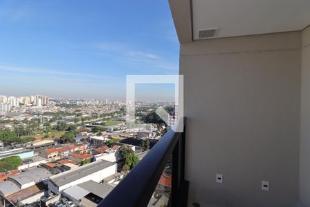 Sacada da Sala de apartamento à venda com 2 quartos, 58m² em Vila Valparaíso, Santo André