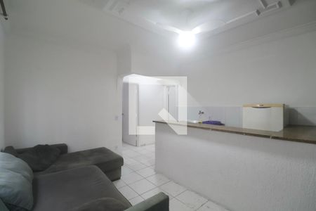 Sala de apartamento para alugar com 1 quarto, 40m² em Vila Julia, Guarujá