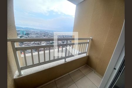 Varanda da Sala de apartamento para alugar com 2 quartos, 48m² em Parque Sao Vicente, São Vicente