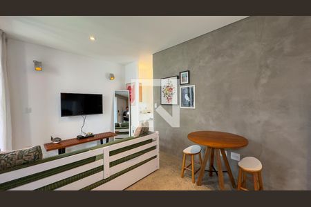 Sala e Cozinha de apartamento à venda com 1 quarto, 36m² em Brooklin, São Paulo