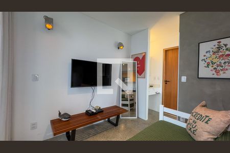 Sala e Cozinha de apartamento à venda com 1 quarto, 36m² em Brooklin, São Paulo