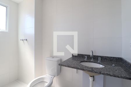 Banheiro Quarto 1 suíte de apartamento à venda com 2 quartos, 50m² em Vila Alzira, Santo André