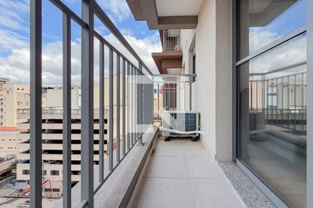 Varanda da Sala de apartamento para alugar com 1 quarto, 28m² em Liberdade, São Paulo