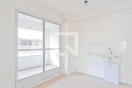 Sala e cozinha de apartamento para alugar com 2 quartos, 35m² em Vila Jaguara, São Paulo