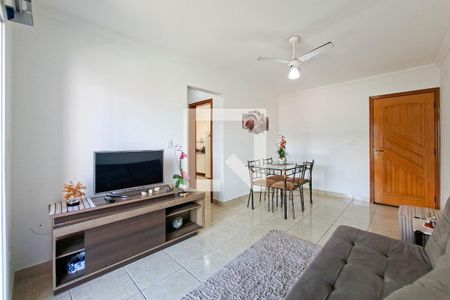 Sala de apartamento para alugar com 1 quarto, 66m² em Vila Caiçara, Praia Grande