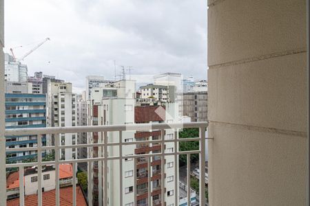Varanda da Sala de apartamento para alugar com 1 quarto, 42m² em Consolação, São Paulo
