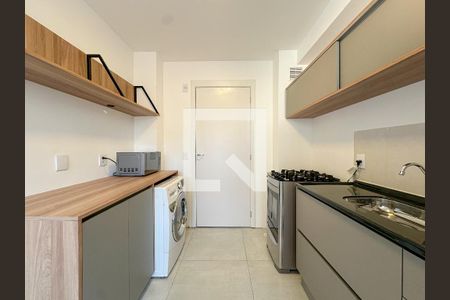 Sala/Cozinha de apartamento para alugar com 1 quarto, 25m² em Barra Funda, São Paulo
