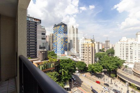 Vista/Varanda de kitnet/studio à venda com 1 quarto, 25m² em Pinheiros, São Paulo