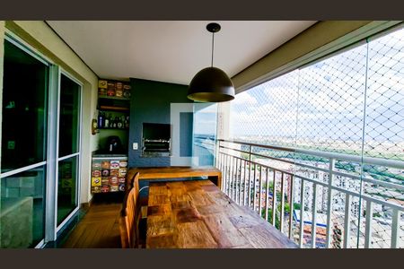 Varanda da Sala de apartamento para alugar com 3 quartos, 91m² em Vila Augusta, Guarulhos