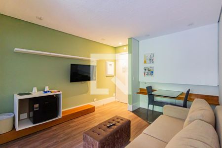 Sala de apartamento à venda com 1 quarto, 36m² em Cidade Monções, São Paulo