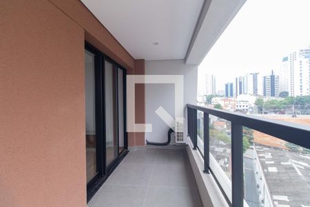Varanda da Sala e do Quarto de apartamento à venda com 1 quarto, 43m² em Vila Mariana, São Paulo