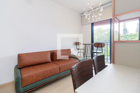 Sala de apartamento para alugar com 2 quartos, 45m² em Santo Amaro, São Paulo