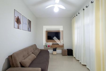 Sala de apartamento para alugar com 2 quartos, 55m² em Aviação, Praia Grande