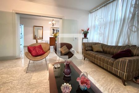 Sala de Estar de apartamento à venda com 4 quartos, 250m² em Santo Agostinho, Belo Horizonte