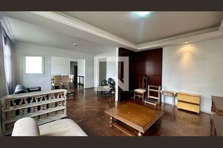 Sala  de apartamento à venda com 4 quartos, 200m² em Funcionários, Belo Horizonte