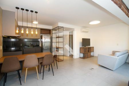 Ambientes Integrados (Sala de Estar, Jantar e Cozinha) de apartamento para alugar com 2 quartos, 80m² em Jardim Paulista, São Paulo