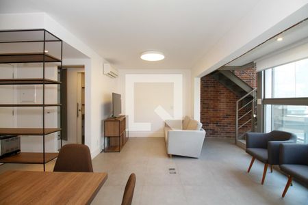 Ambientes Integrados (Sala de Estar, Jantar e Cozinha) de apartamento para alugar com 2 quartos, 80m² em Jardim Paulista, São Paulo