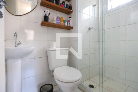 Banheiro da Suíte de apartamento para alugar com 1 quarto, 24m² em Paraíso do Morumbi, São Paulo