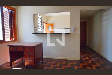 Sala e cozinha  de apartamento à venda com 2 quartos, 80m² em Farroupilha, Porto Alegre