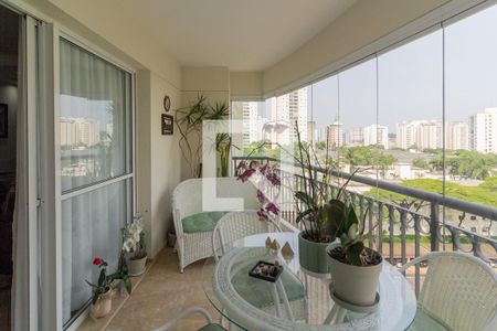 Varanda da Sala de apartamento à venda com 3 quartos, 120m² em Vila Sofia, São Paulo