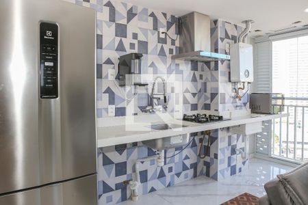 Sala e Cozinha de apartamento para alugar com 2 quartos, 46m² em Parque Industrial Tomas Edson, São Paulo