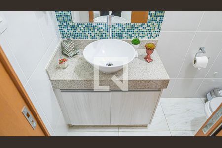 Lavabo de casa de condomínio à venda com 3 quartos, 184m² em Trevo, Belo Horizonte