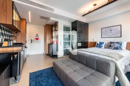 Sala/Quarto de apartamento à venda com 1 quarto, 28m² em Pinheiros, São Paulo