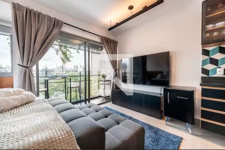 Sala/Quarto de apartamento à venda com 1 quarto, 28m² em Pinheiros, São Paulo