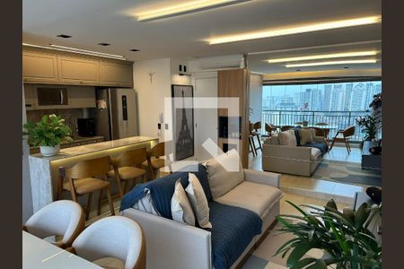 Sala de apartamento à venda com 3 quartos, 79m² em Vila Dom Pedro I, São Paulo